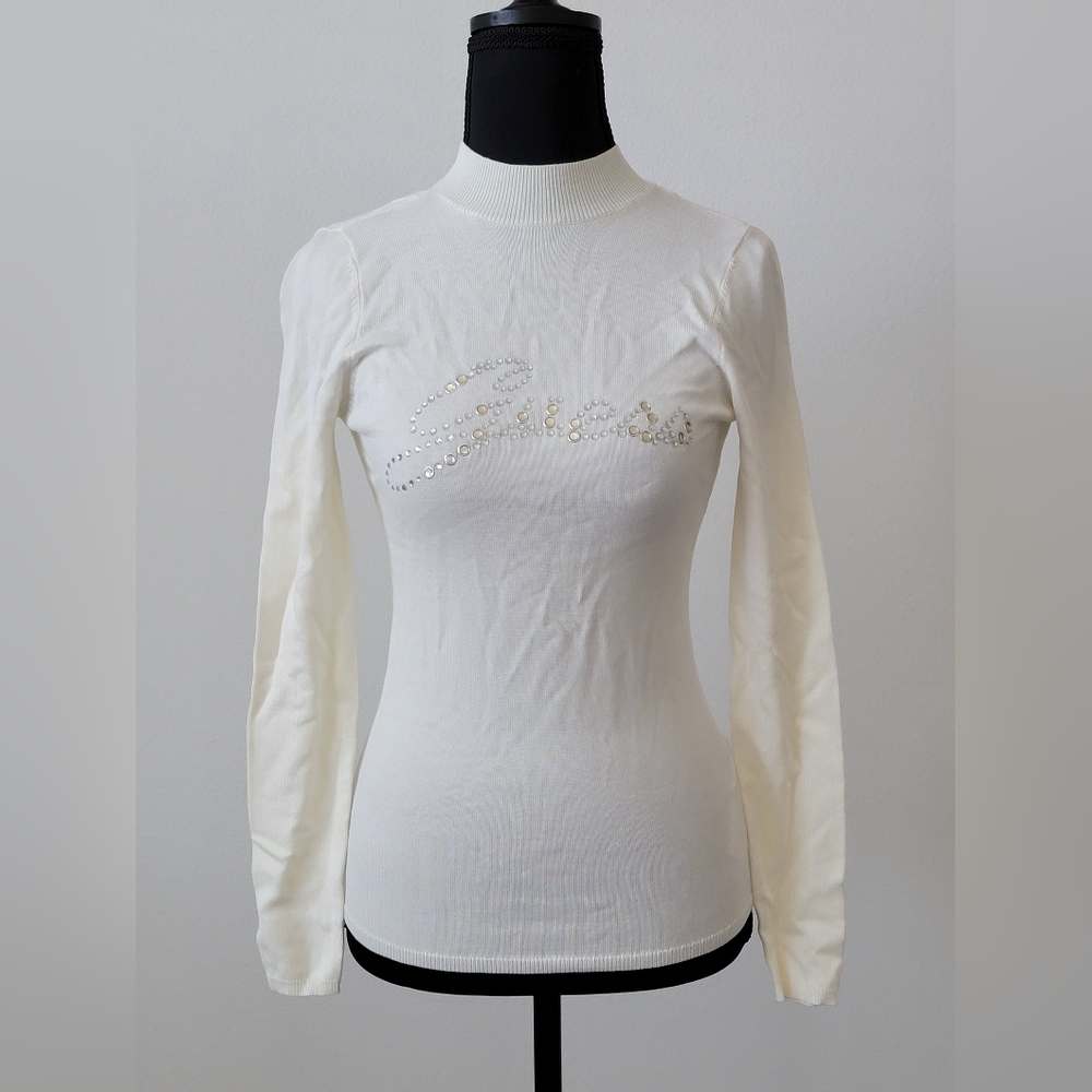Guess Mock Neck Long Sleeve Top